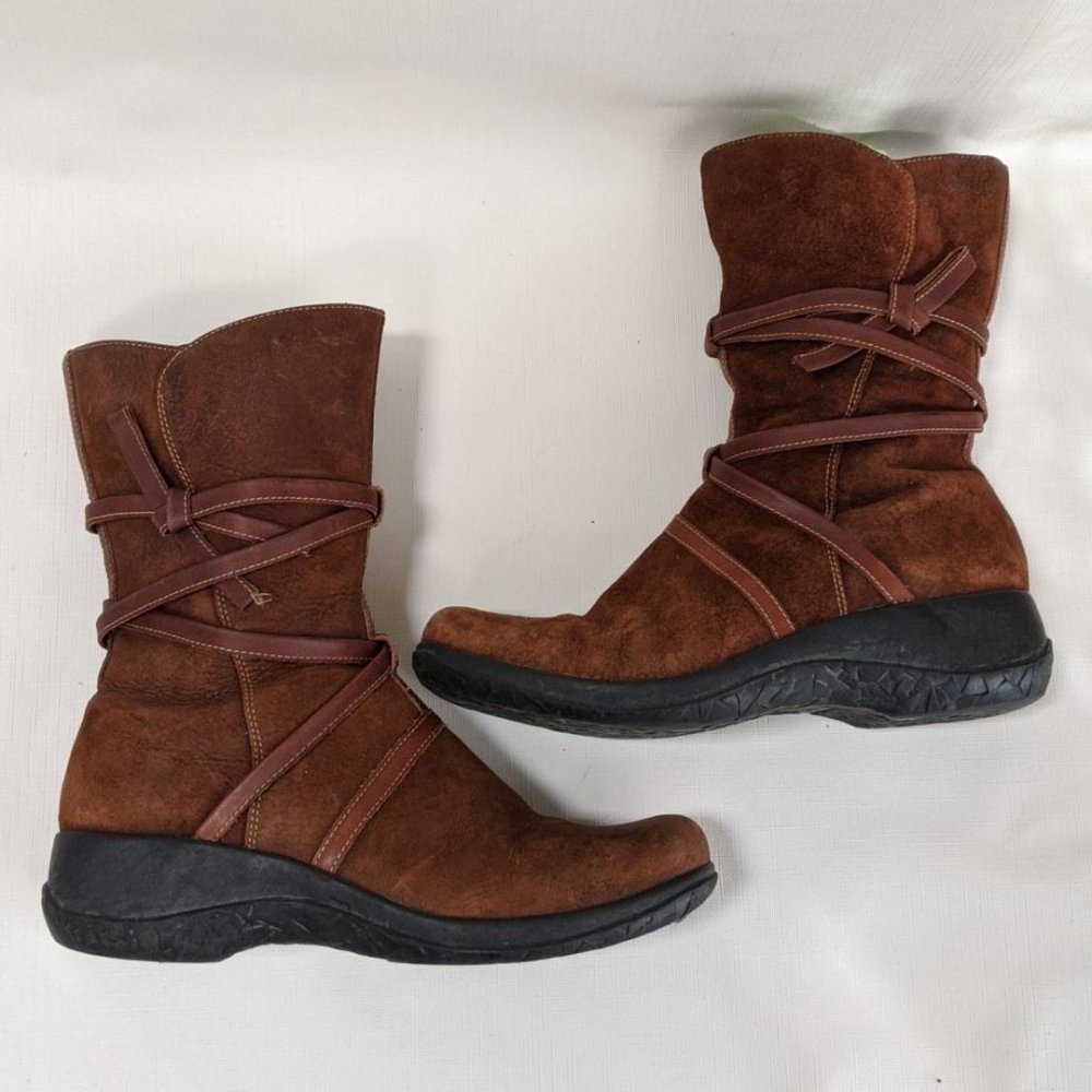 Clarks Artisan Collection Mid-calf Tan Boots 9.5M - Picture 7 of 12